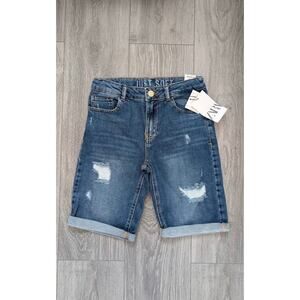 New ZARA Boy’s Soft Denim Shorts Size 11-12 regular